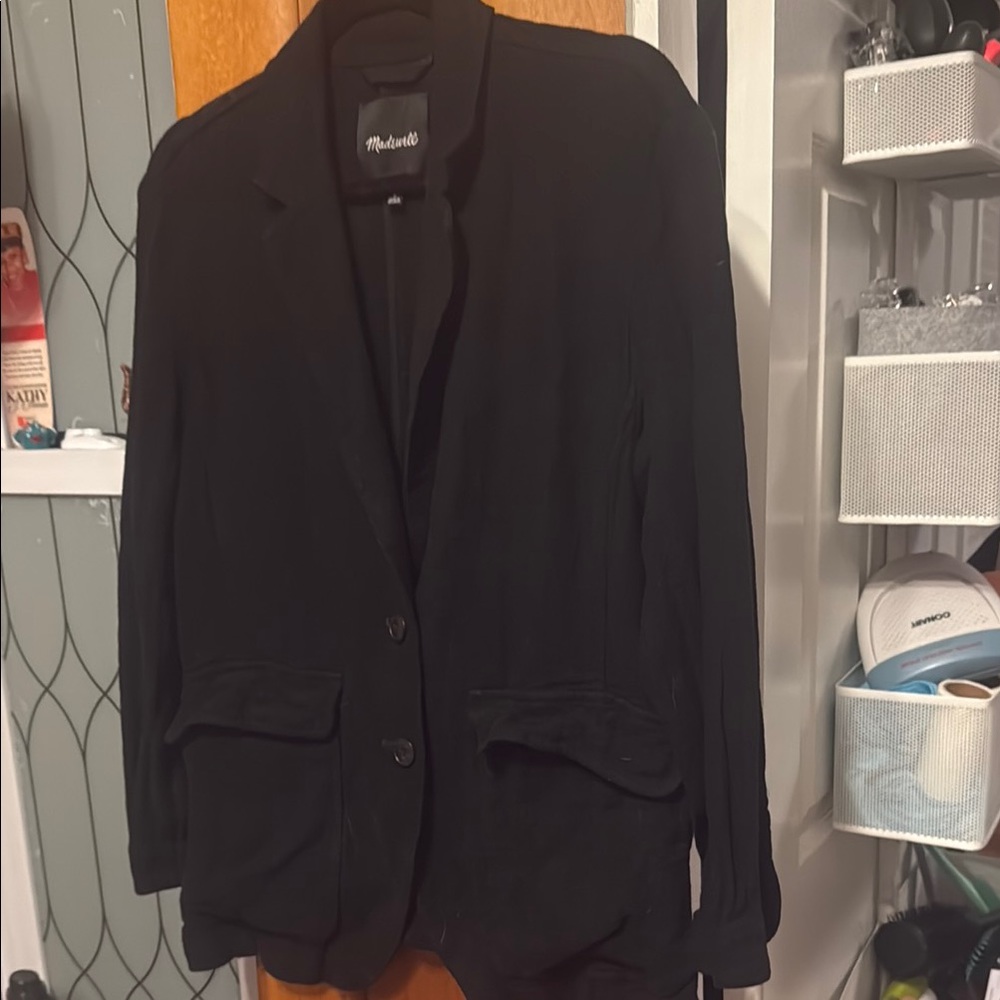 Madewell Black Blazer Classic Suit Jacket